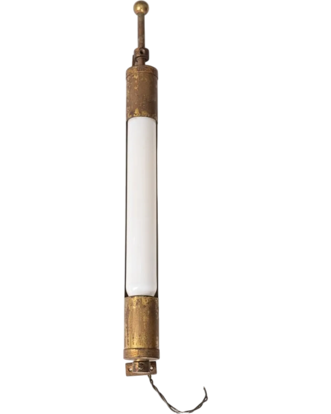 Lampada da parete in ottone regolabile, anni '40 7