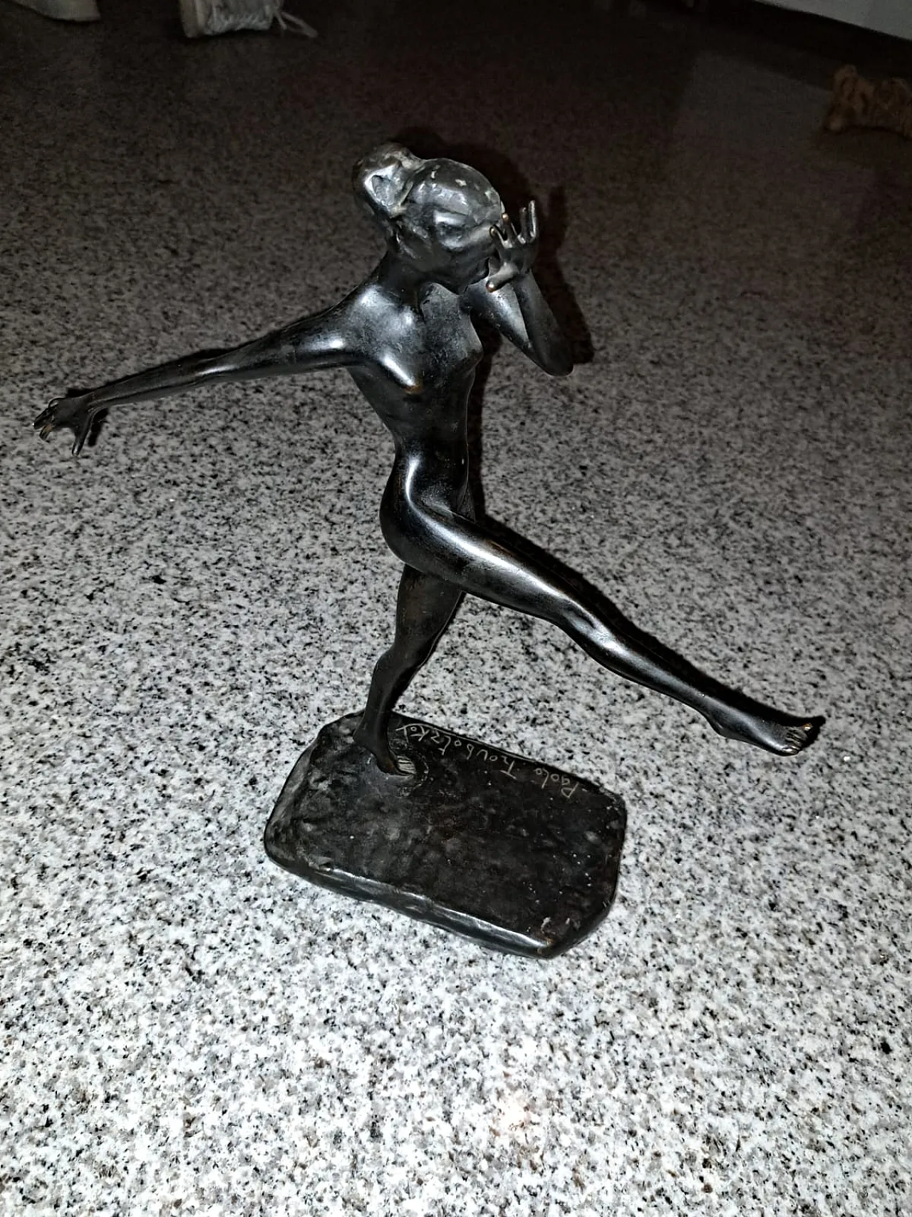 Paolo Troubetzkoy, Dancer, bronze sculpture, 20th century 1