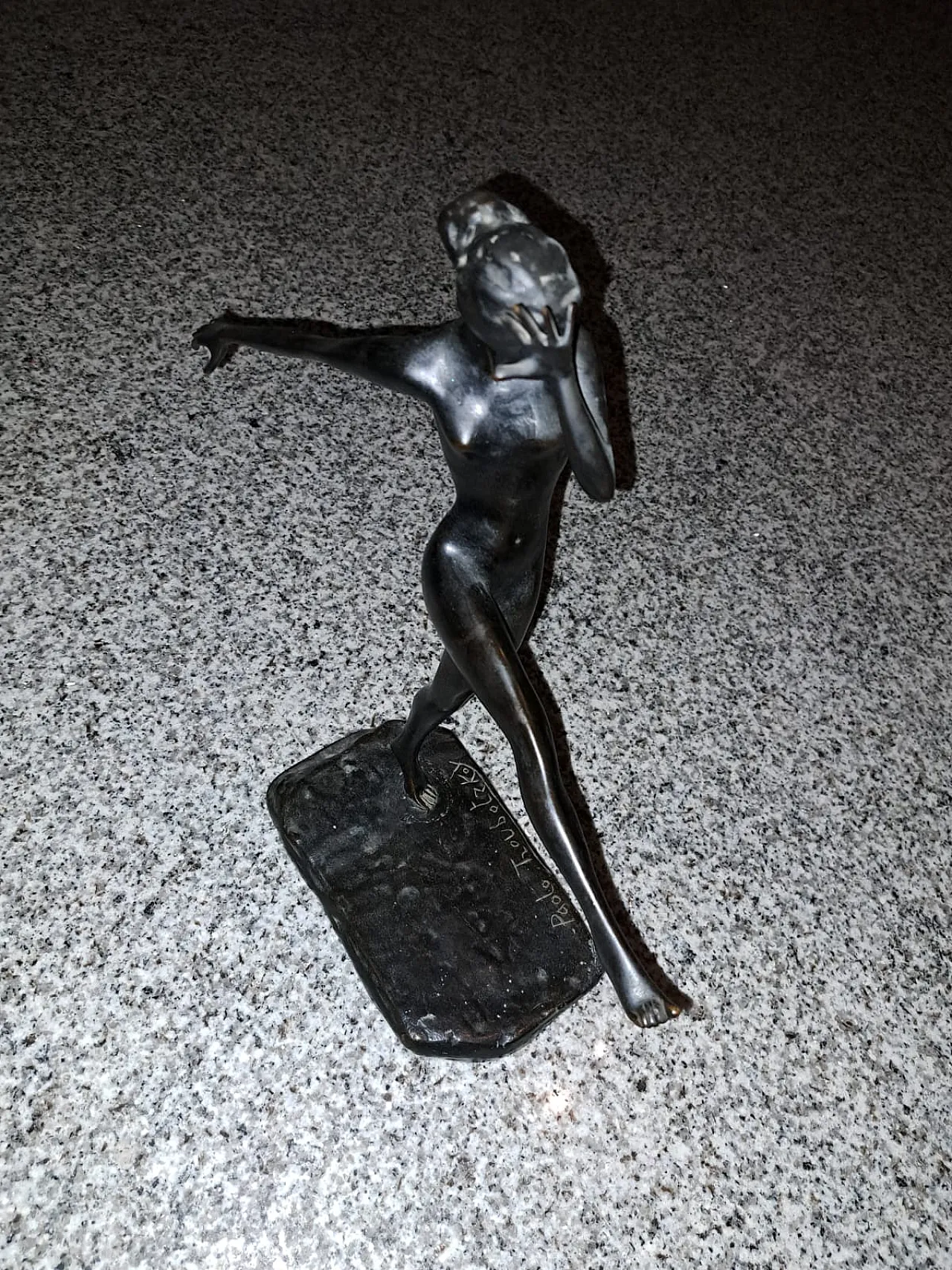 Paolo Troubetzkoy, Dancer, bronze sculpture, 20th century 3