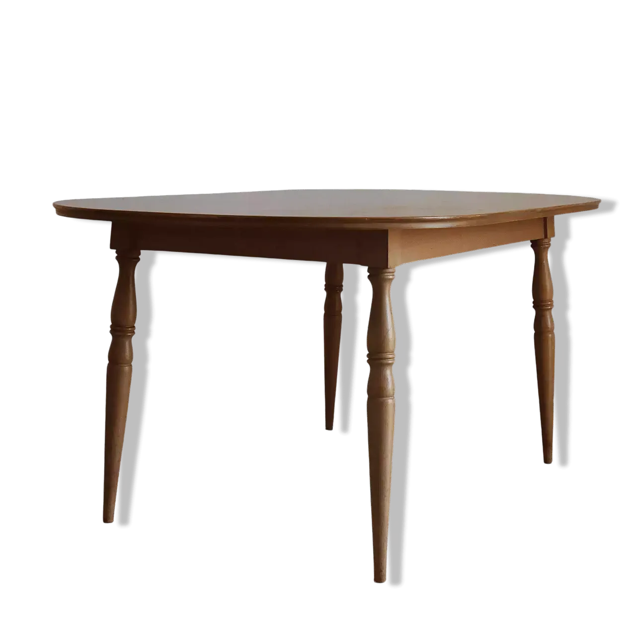 Coffee table glass top and brass details, 1950s 6