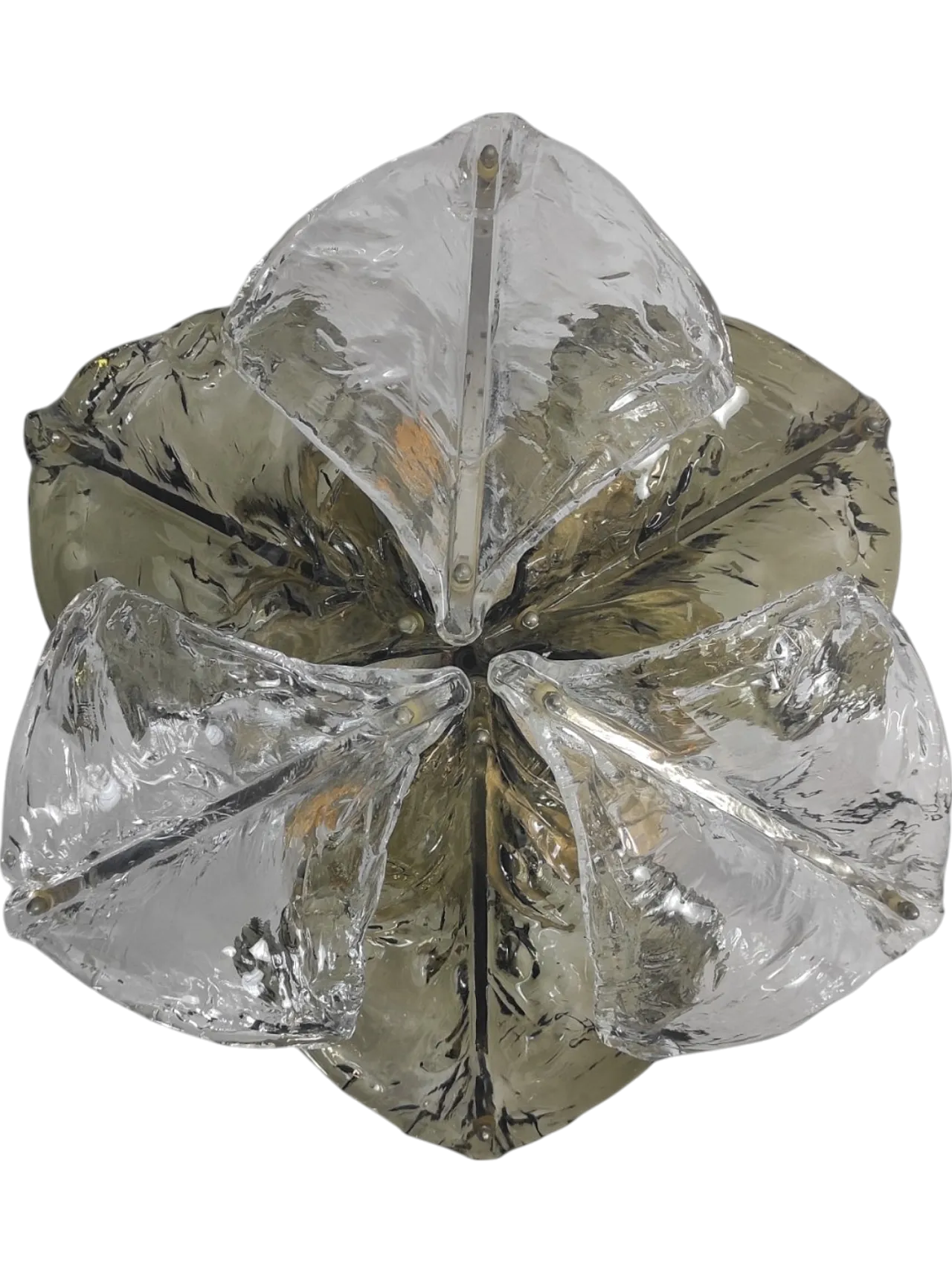 Applique in vetro fumè e di murano anni '70 8