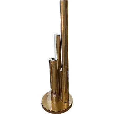 Gilded metal table lamp by Gio Ponti, 1970s