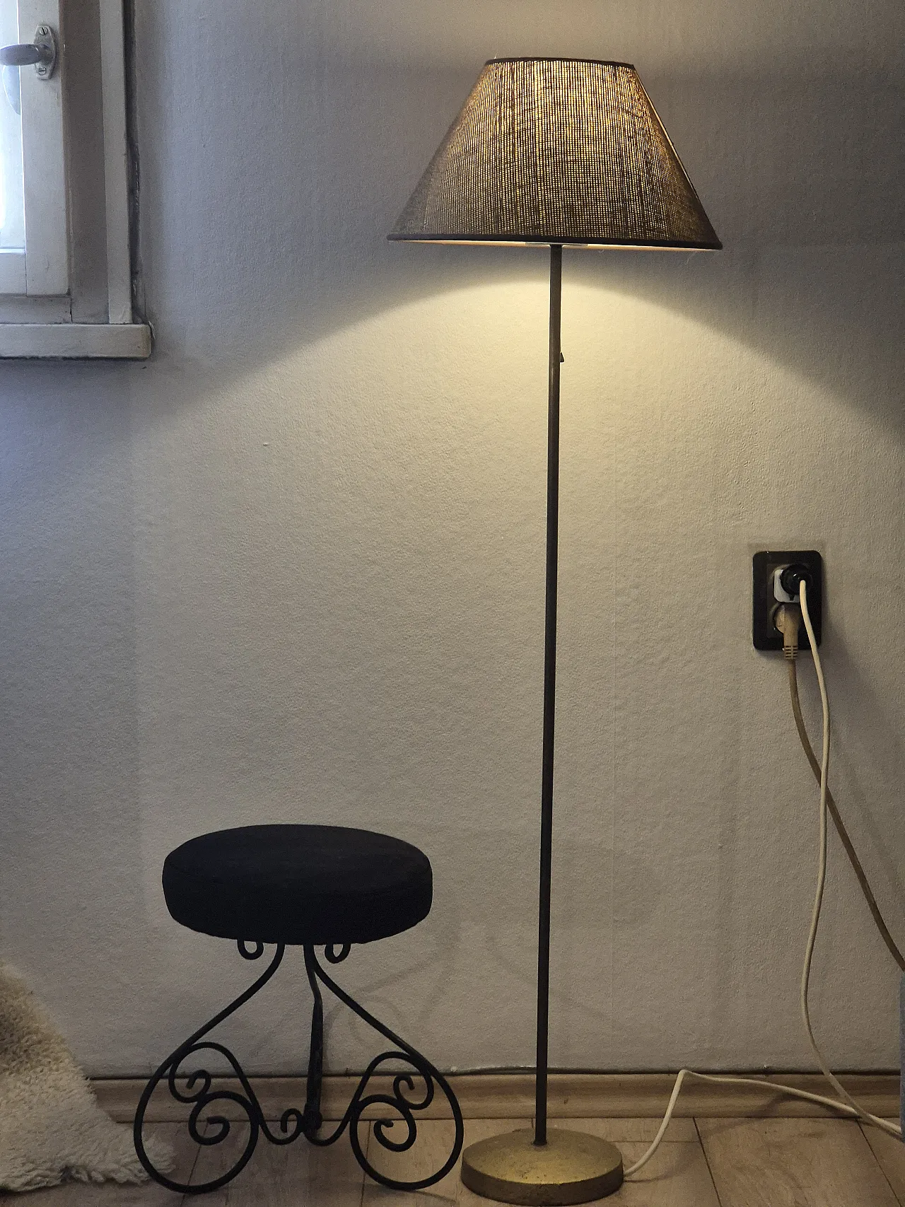 Lampada da terra in ottone 5