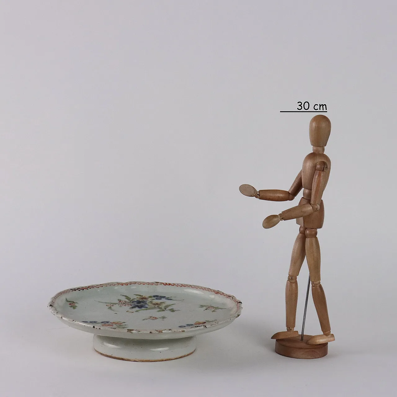 Alzatina in Maiolica con decorazioni, '800 2