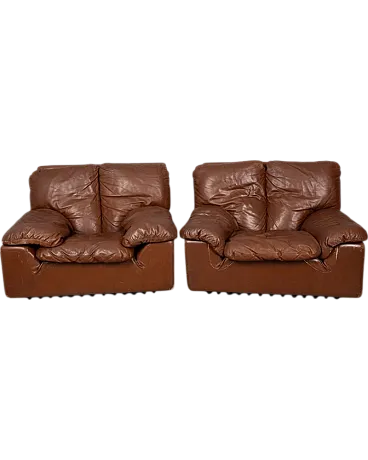 Coppia di poltrone Bonheur di Ammannati & Calves per Brunati, anni '70