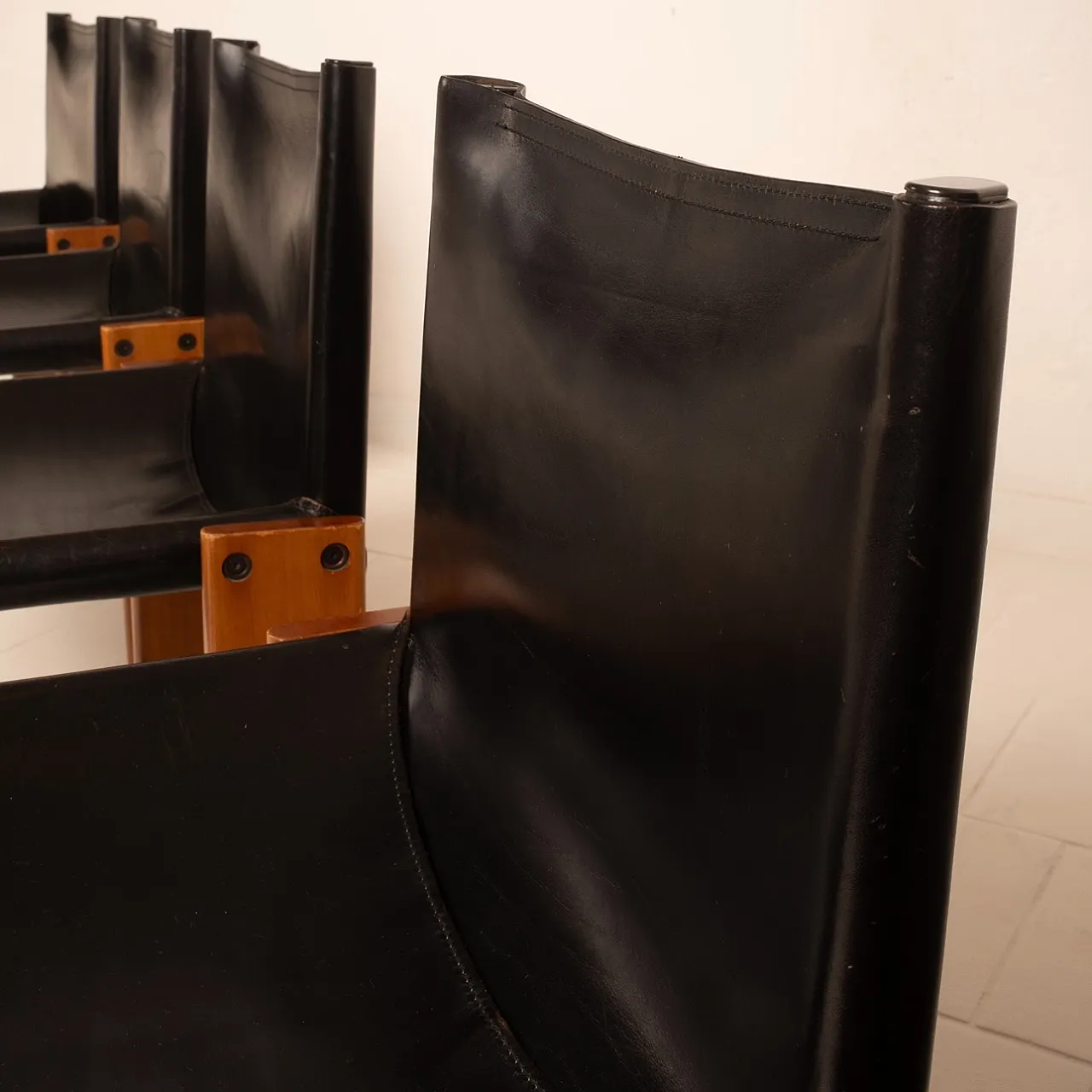 4 Sedie Monk di Afra e Tobia Scarpa per Molteni, anni '70 47