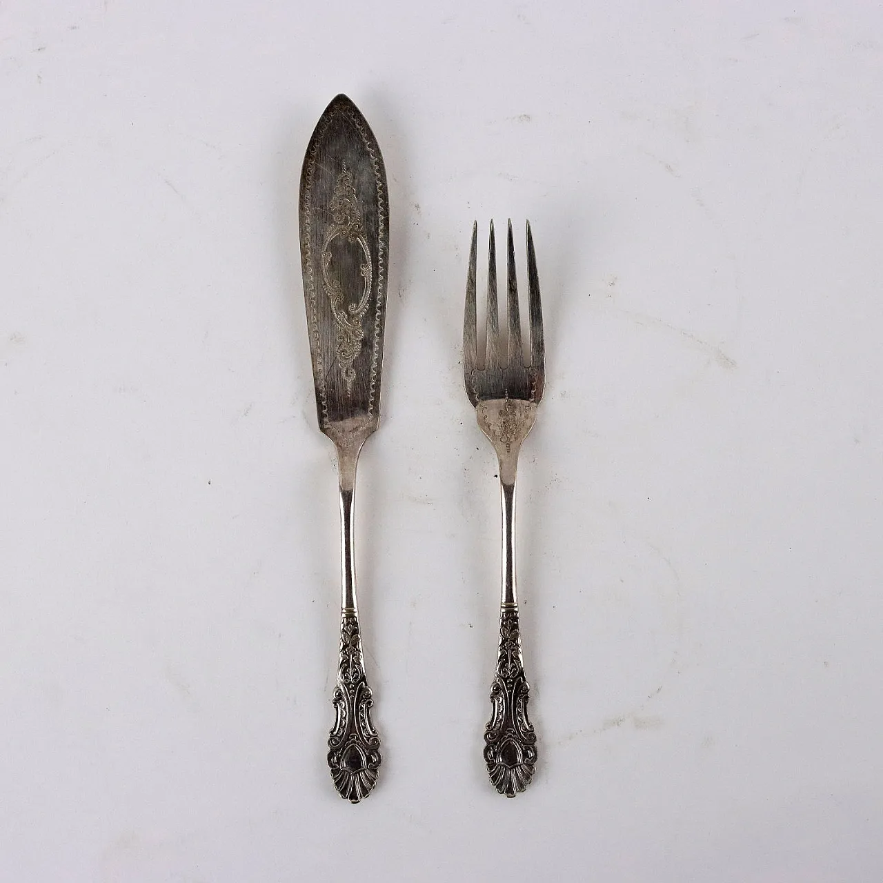 Servizio di Posate da Dolce in Metallo Argentato 4