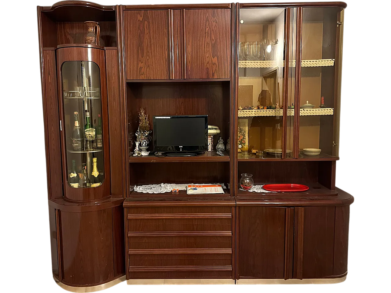 Mobile con vetrina bar in palissandro, anni ‘70 13