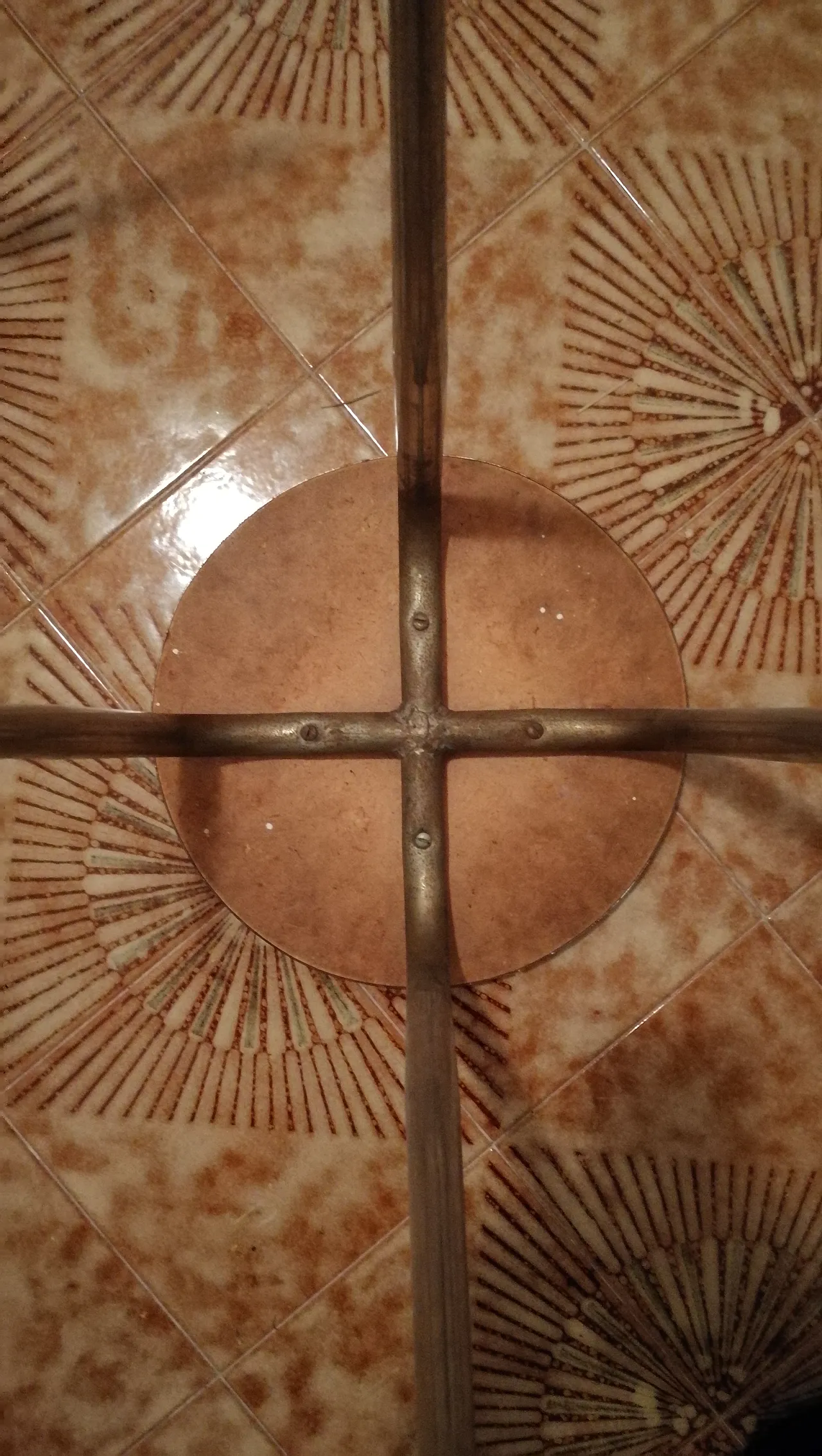 Stool in blue Formica, 70s 3