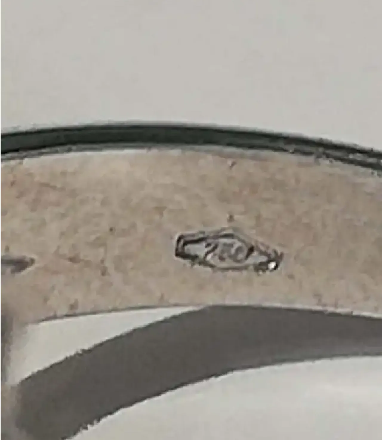 Modern white gold ring with turquoise and diamond, 2000s 5