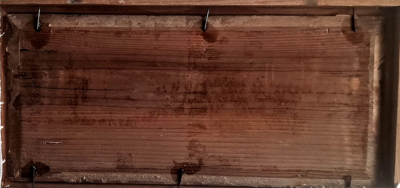 "PAESAGGIO FLUVIALE" firma: CARETTI olio su tavola, '800 6