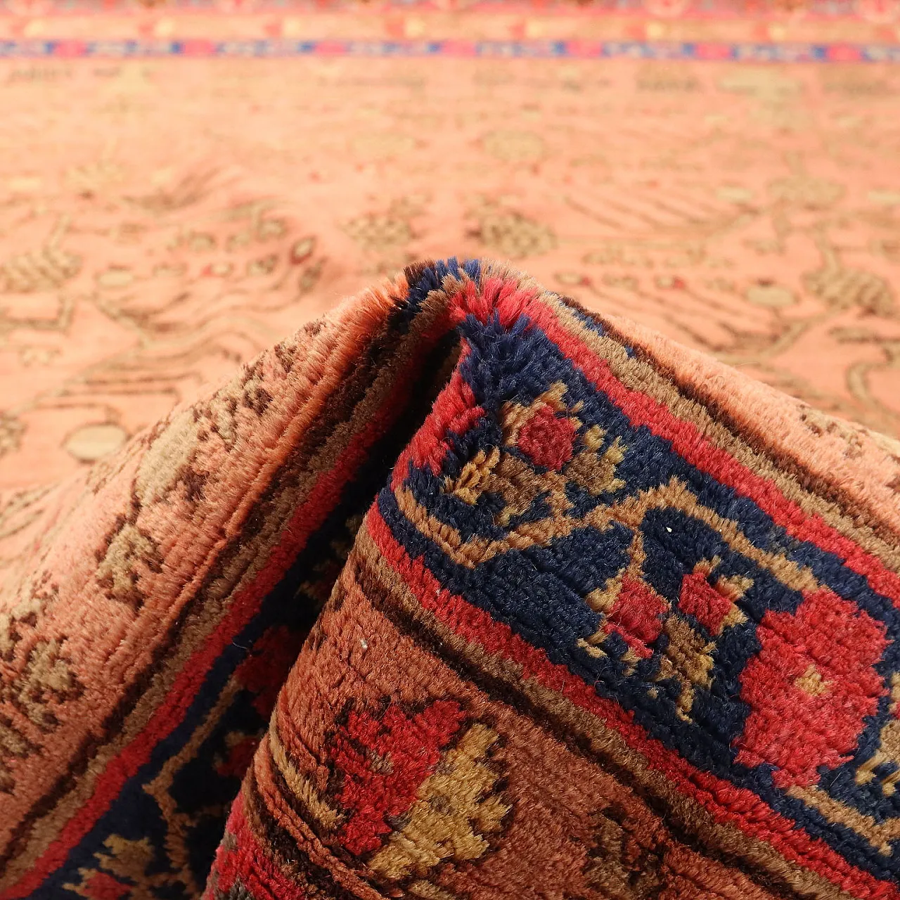 Kotan carpet cotton wool big knot Uzbekistan, 20th century 9