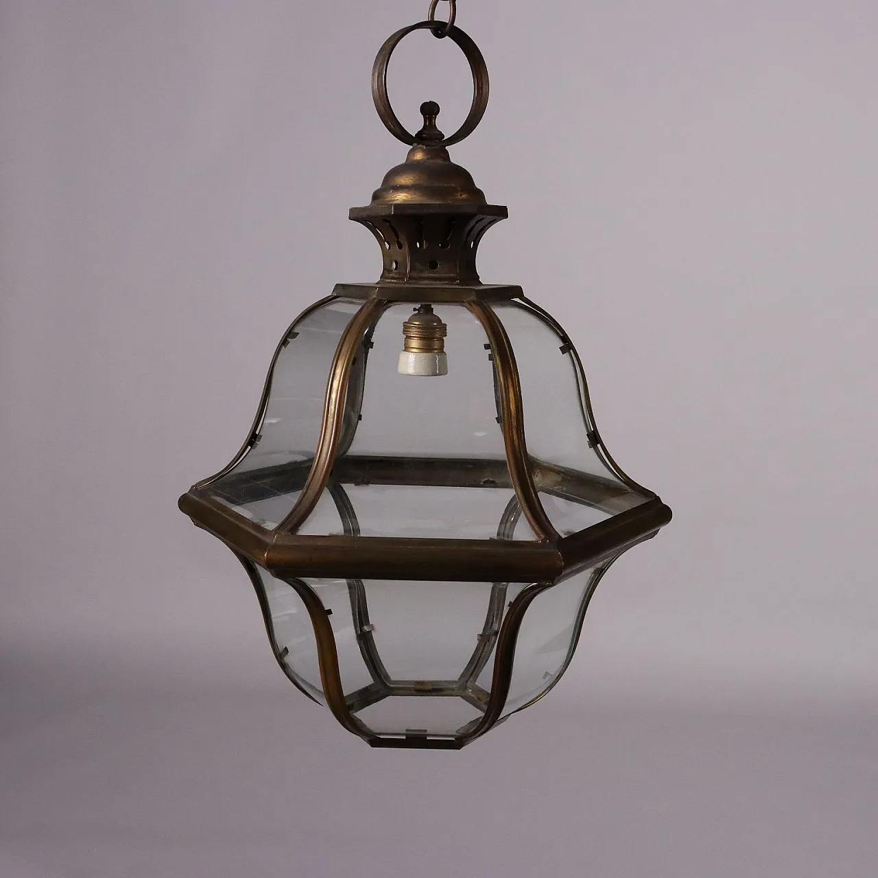Sheet metal and glass lantern 3
