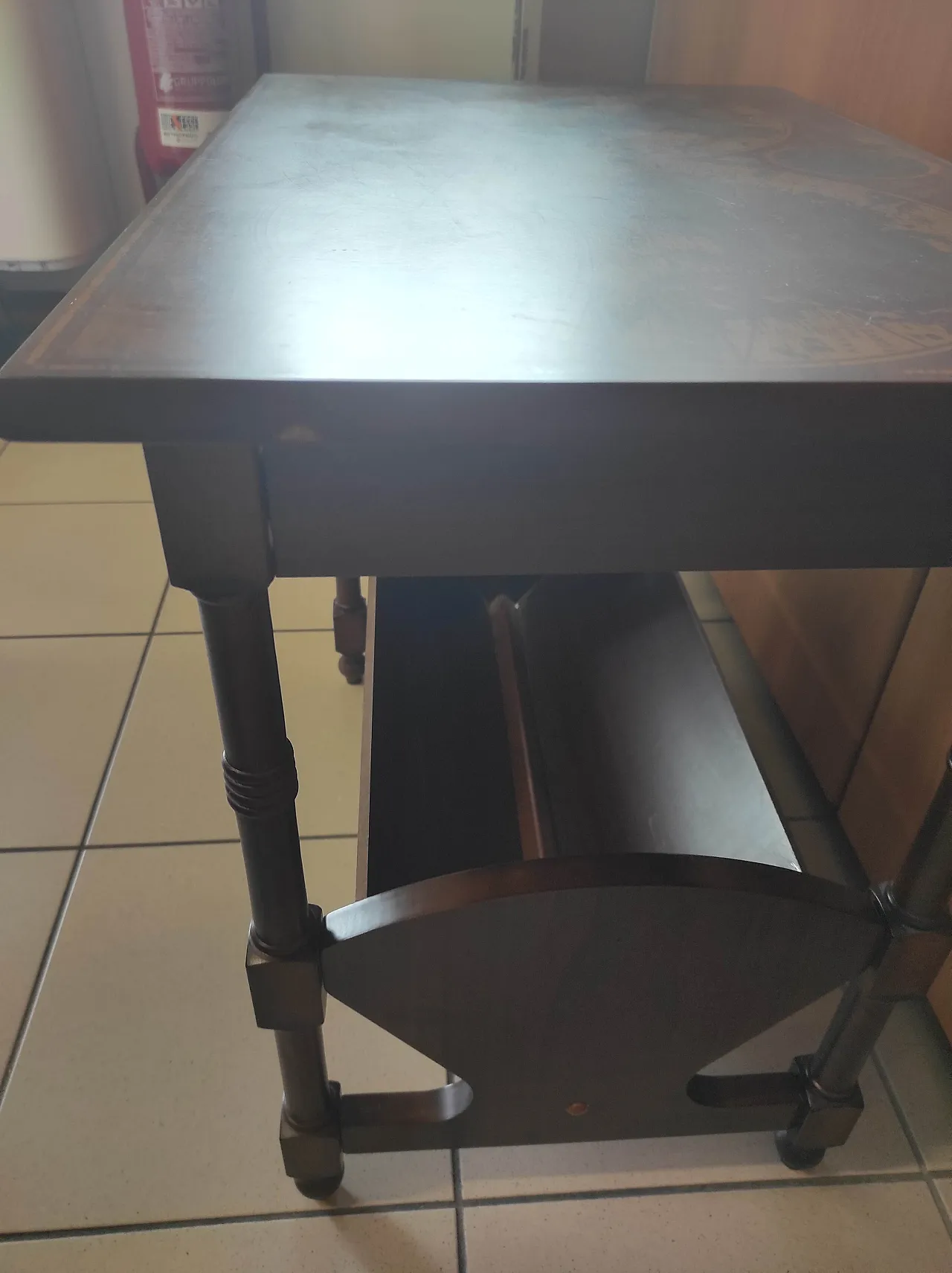 Coffee table with magazine rack, 80s 2