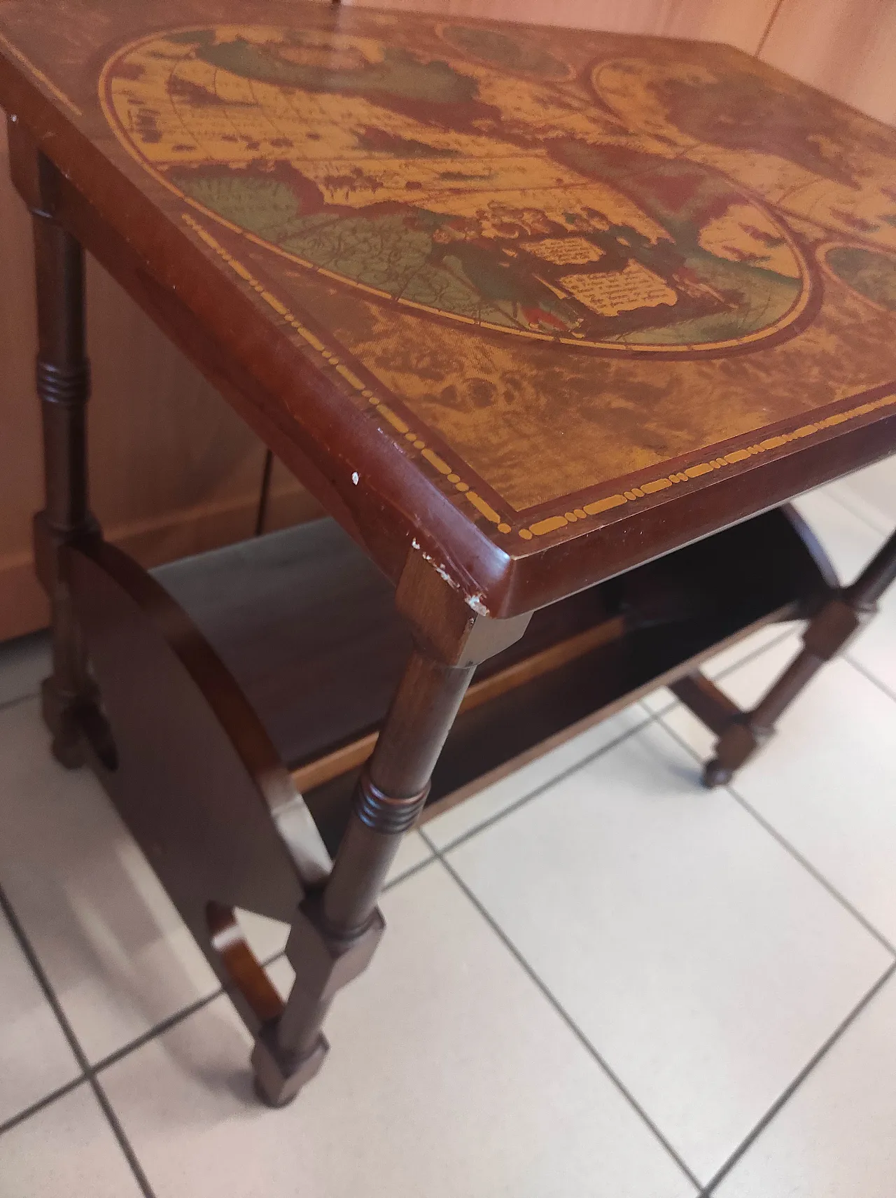 Coffee table with magazine rack, 80s 3