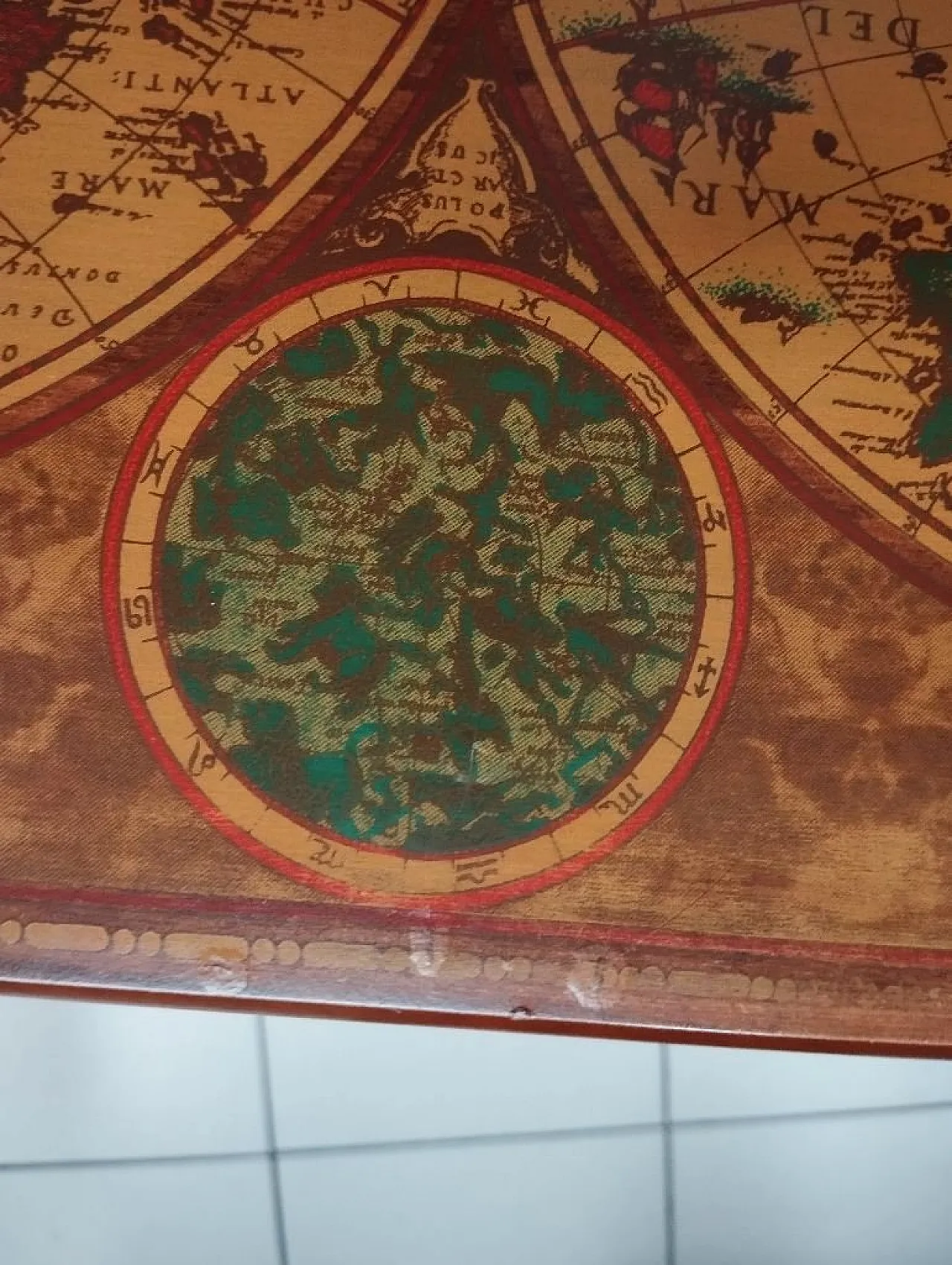 Coffee table with magazine rack, 80s 7