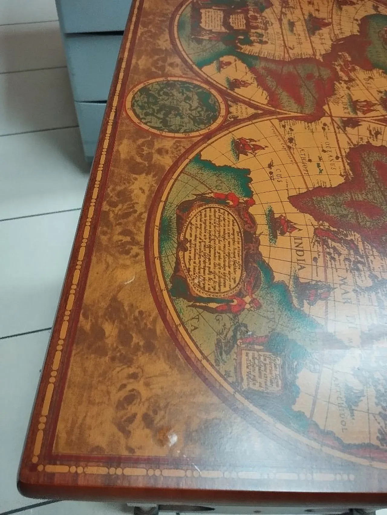 Coffee table with magazine rack, 80s 8