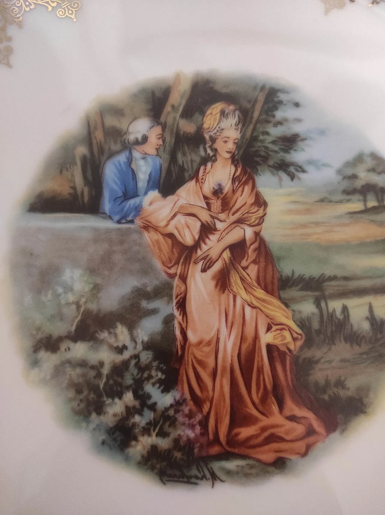 Numbered wall plate ceramica Schonwald (n.491), '900 3