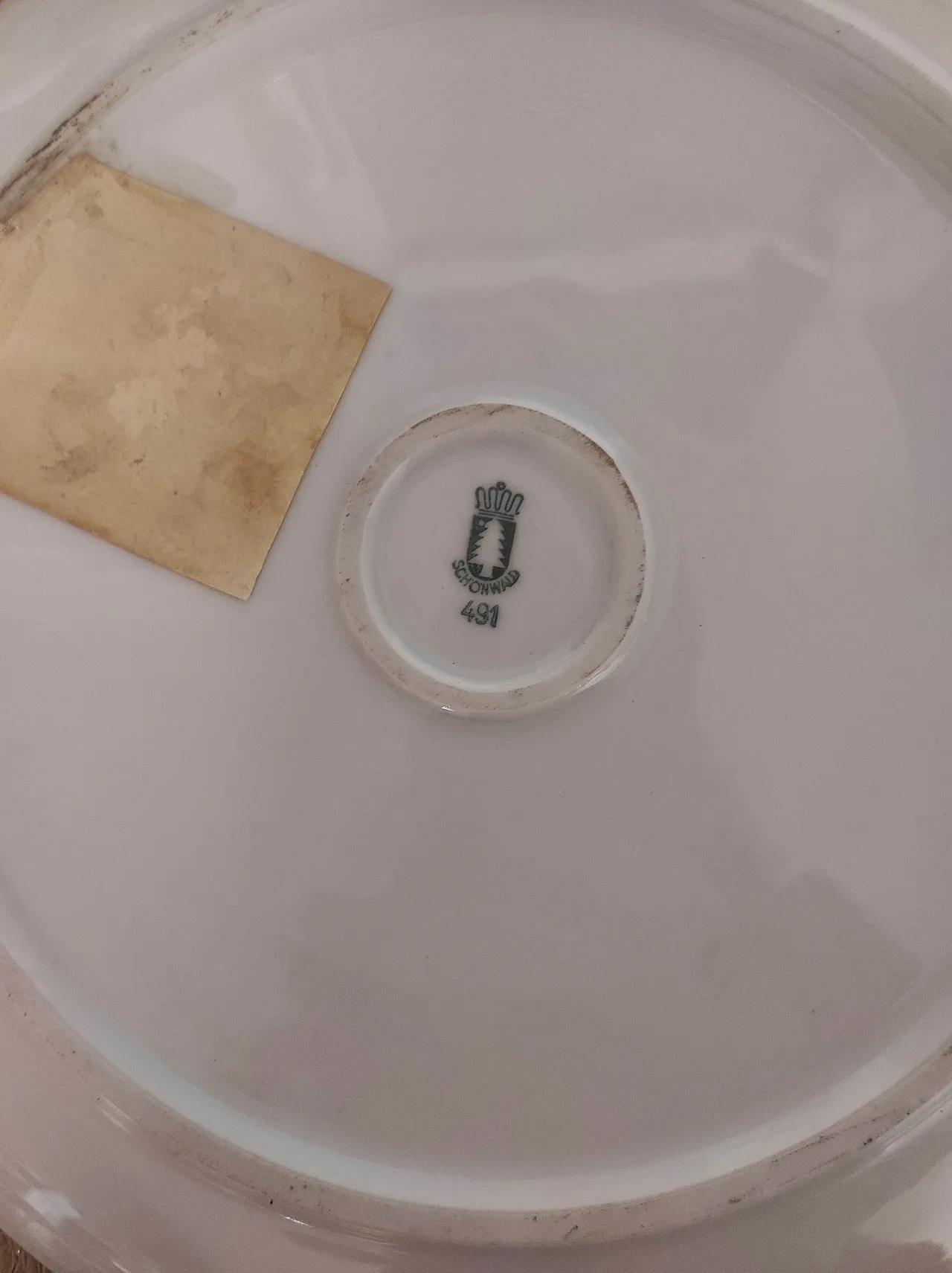 Numbered wall plate ceramica Schonwald (n.491), '900 4