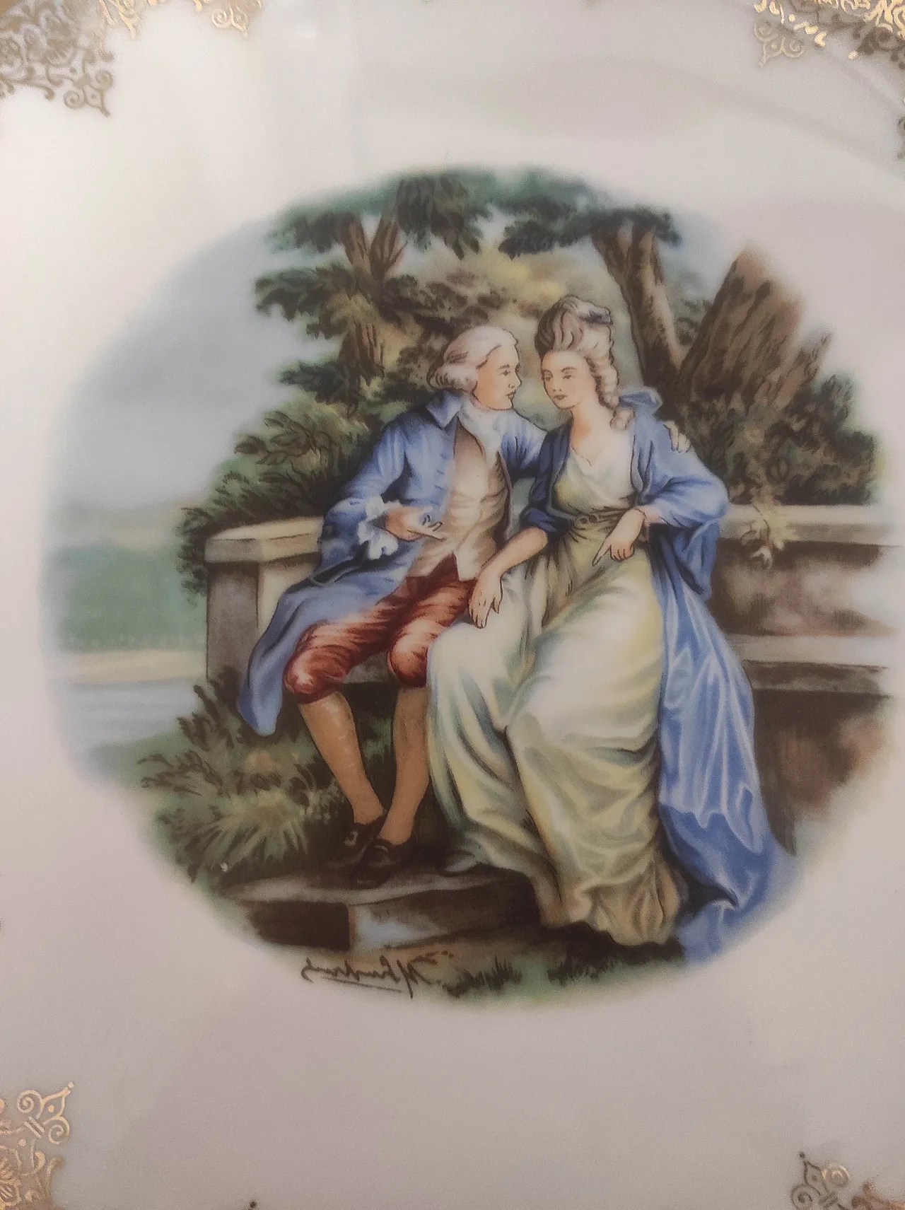 Numbered wall plate Ceramica Schonwald (n.191), 20th century 2