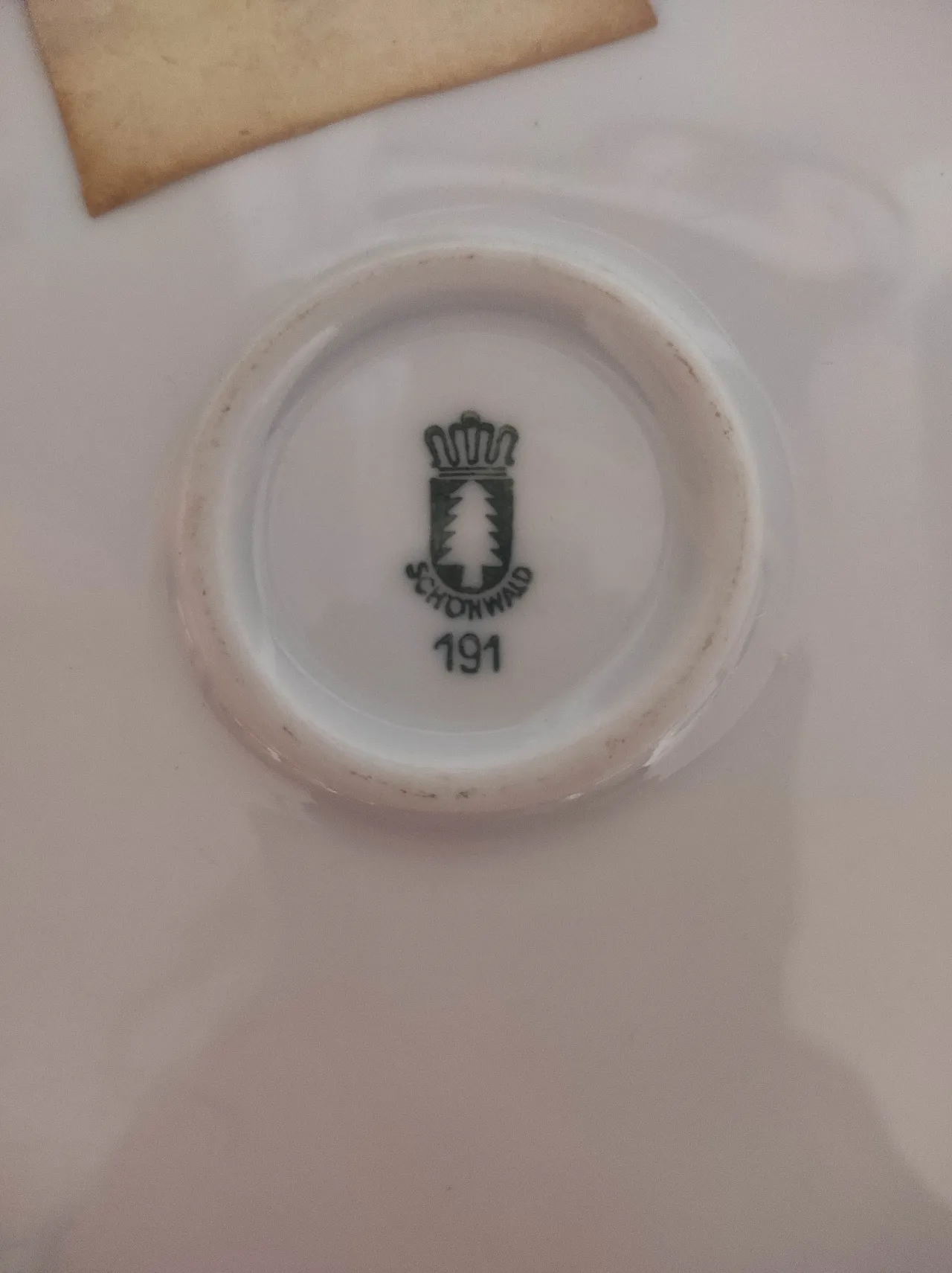 Numbered wall plate Ceramica Schonwald (n.191), 20th century 3