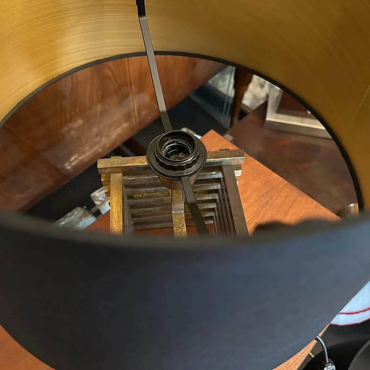 Brass table lamp by Romeo Rega, 1970s 9