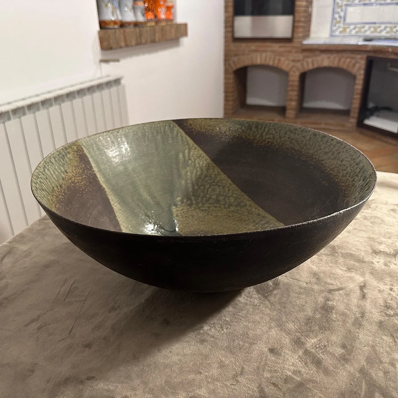 Stoneware bowl by Nanni Valentini for Ceramica Arcore, 1960s 11