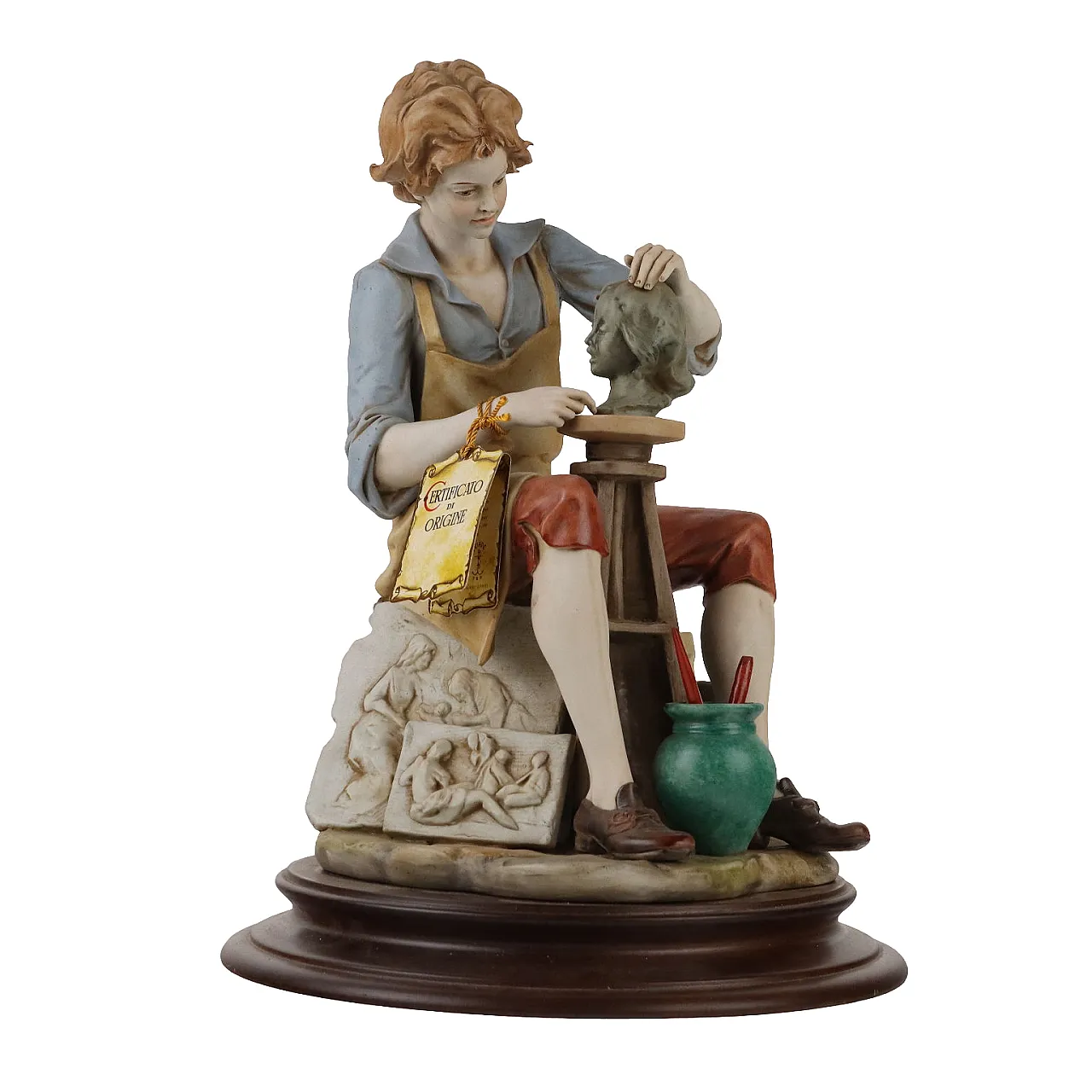 Biscuit porcelain sculpture by L. G. Benacchio for Triade Bassano 1
