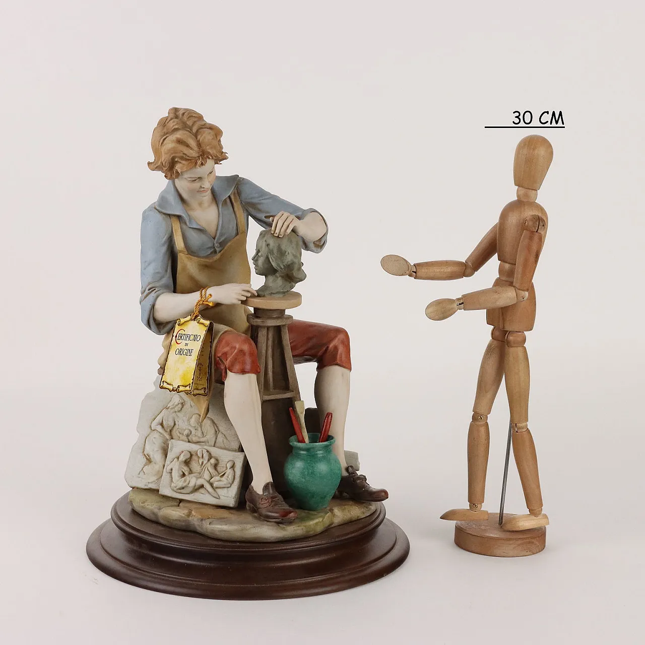 Biscuit porcelain sculpture by L. G. Benacchio for Triade Bassano 2