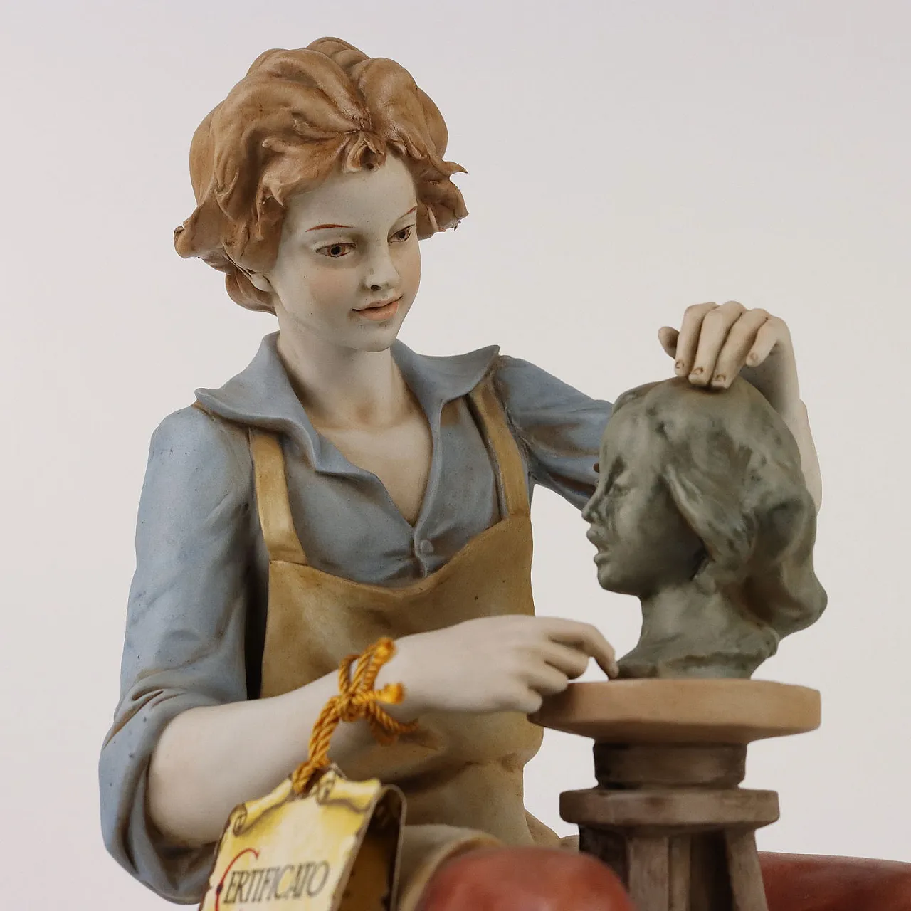 Biscuit porcelain sculpture by L. G. Benacchio for Triade Bassano 3