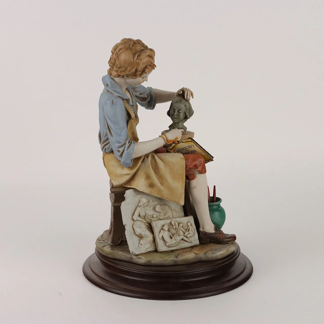 Biscuit porcelain sculpture by L. G. Benacchio for Triade Bassano 6