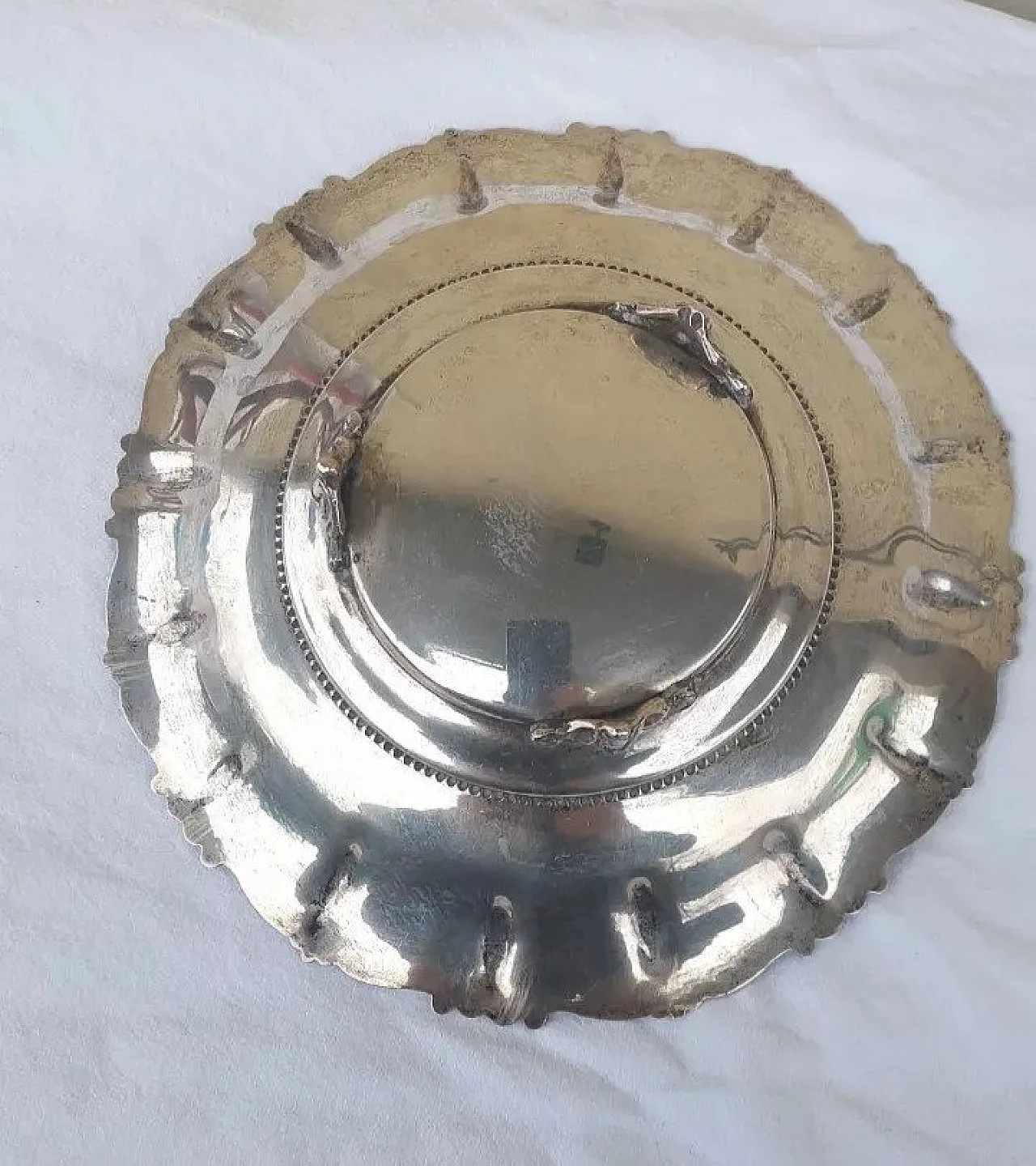 Vassoio centrotavola in argento, '800 3