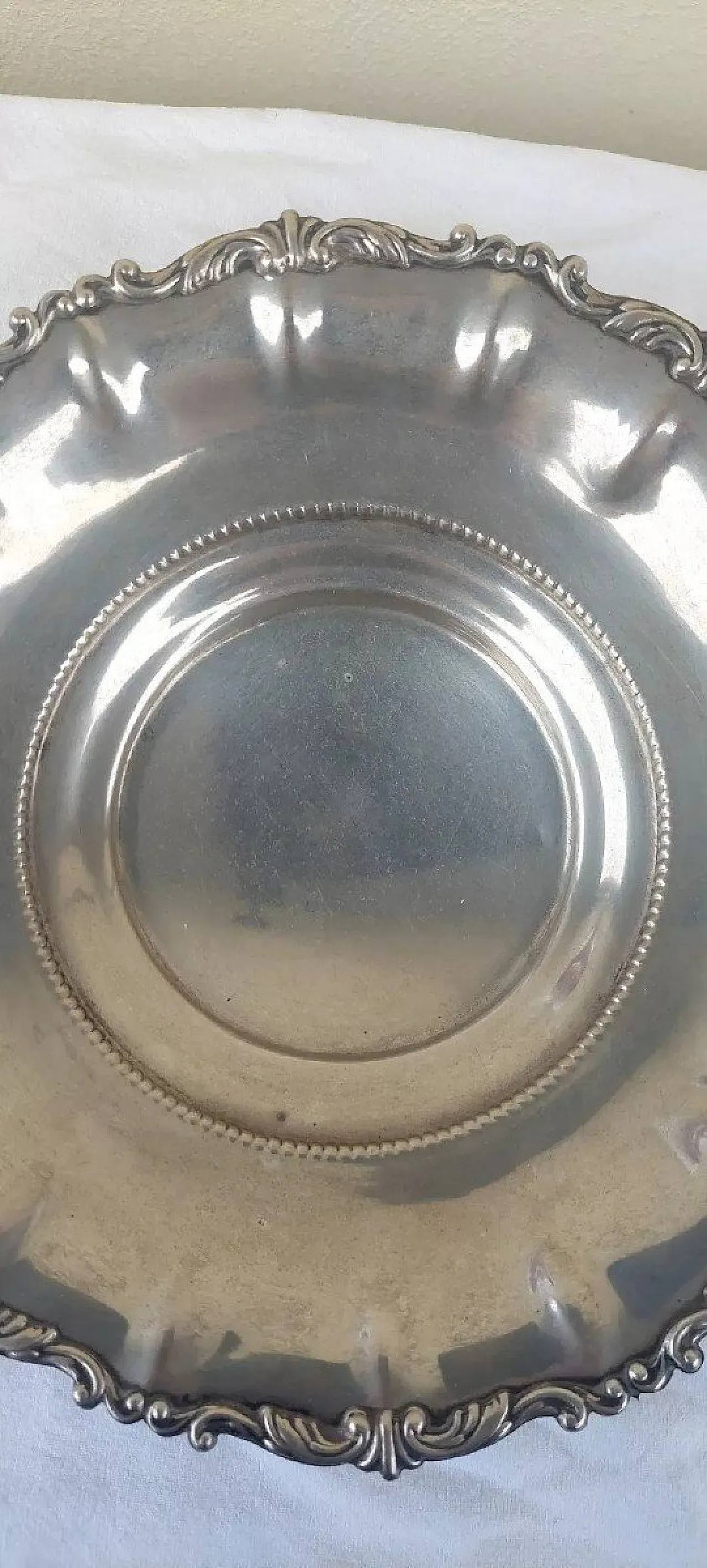 Vassoio centrotavola in argento, '800 7