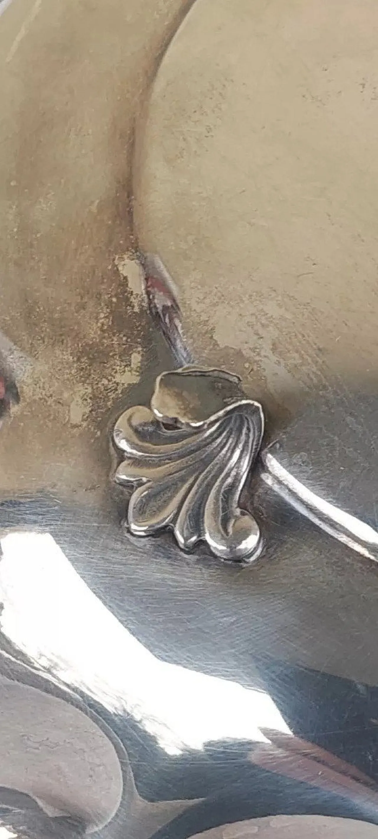 Centrotavola in argento cesellato e punzonato, '800 5