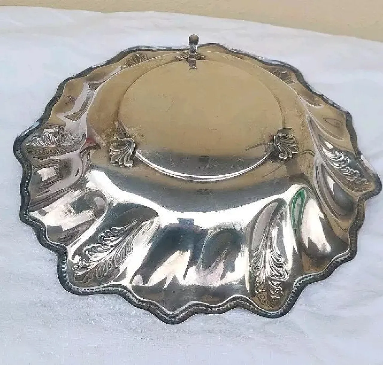 Centrotavola in argento cesellato e punzonato, '800 6