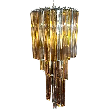 Trilobi Murano glass spiral chandelier, 1960s