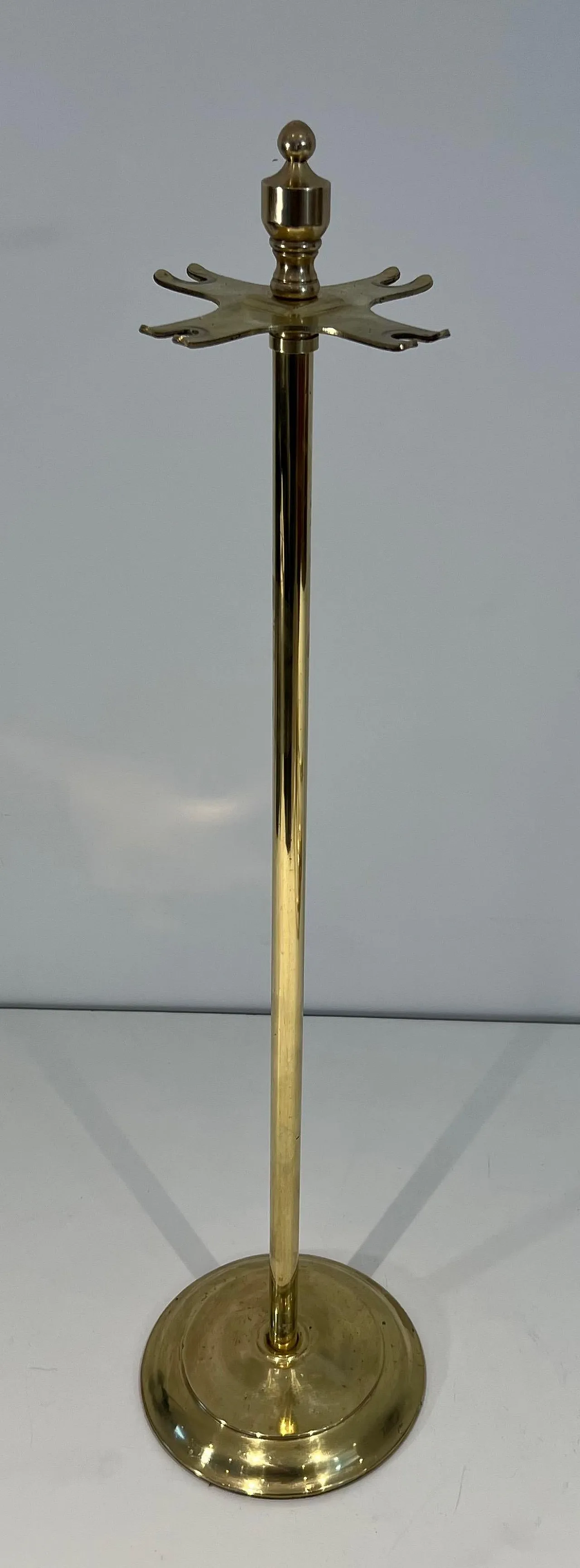 Neoclassical style brass fireplace instruments, 1970s 6