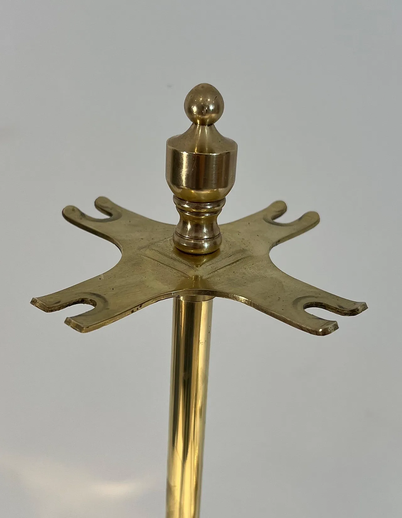 Neoclassical style brass fireplace instruments, 1970s 7