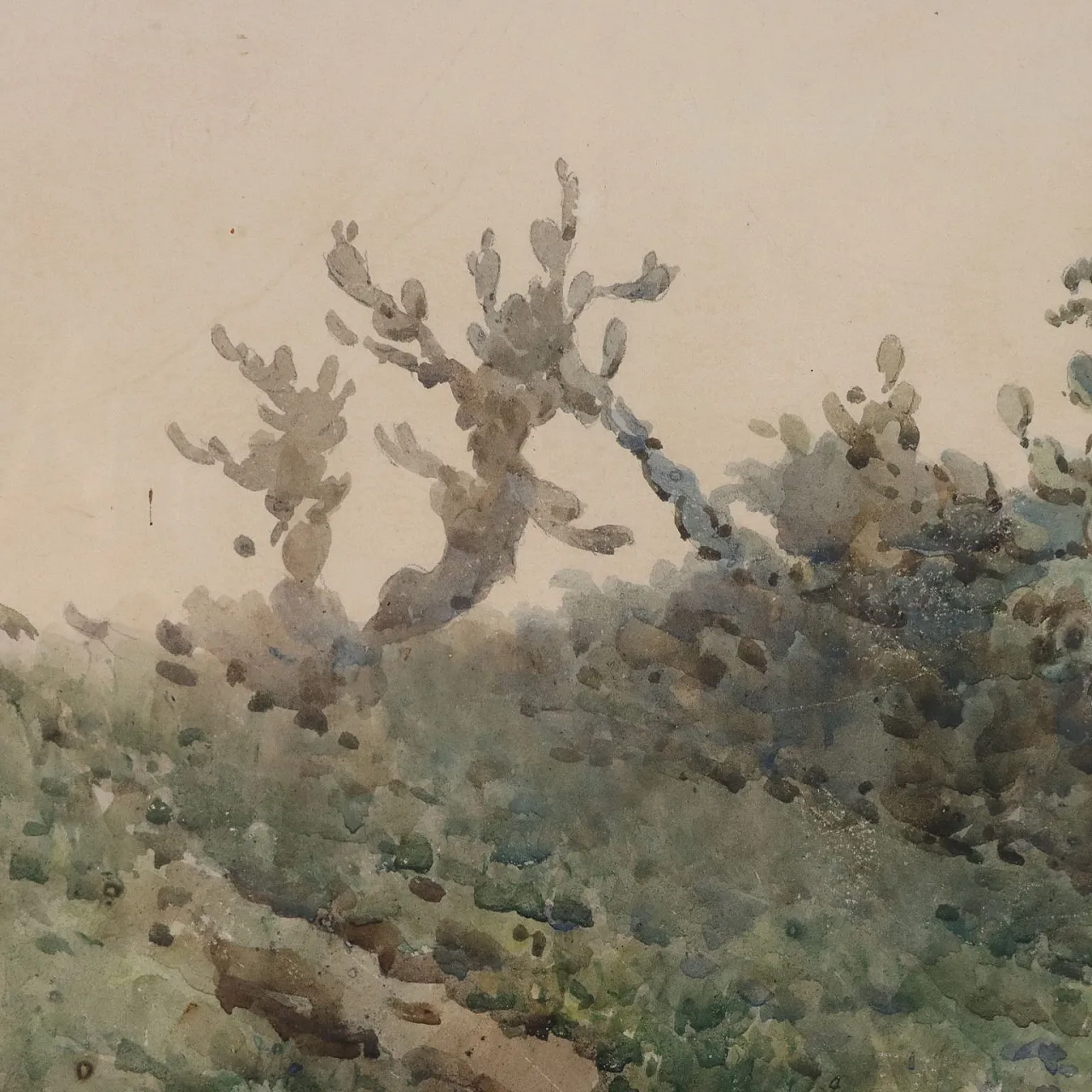 Painting by Angelos Giallinas, watercolour on paper, 19th century 5