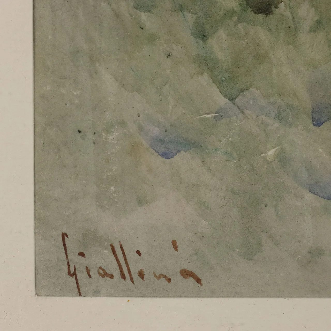 Painting by Angelos Giallinas, watercolour on paper, 19th century 7