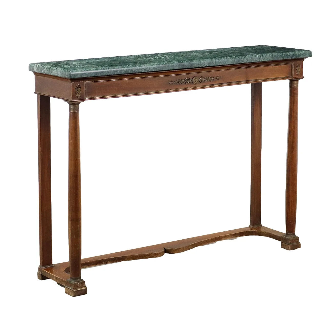 Mahogany and marble console table, 20th century 1