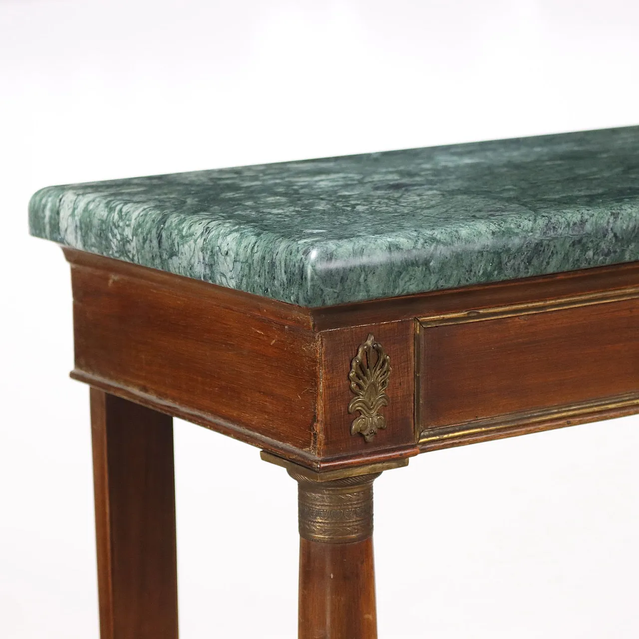 Mahogany and marble console table, 20th century 3