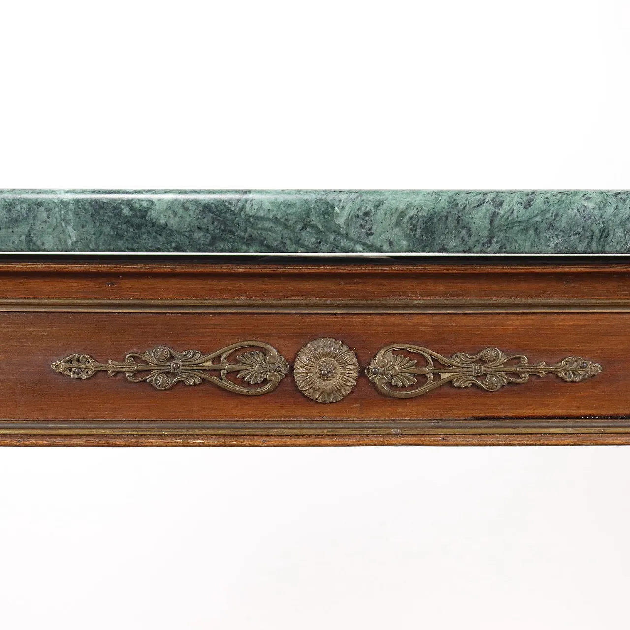 Mahogany and marble console table, 20th century 4