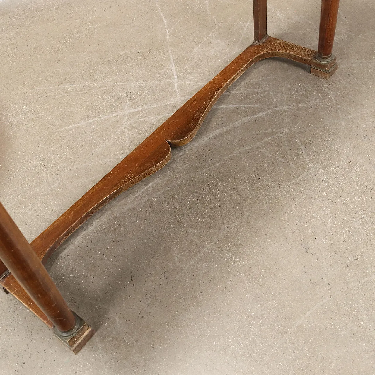 Mahogany and marble console table, 20th century 6