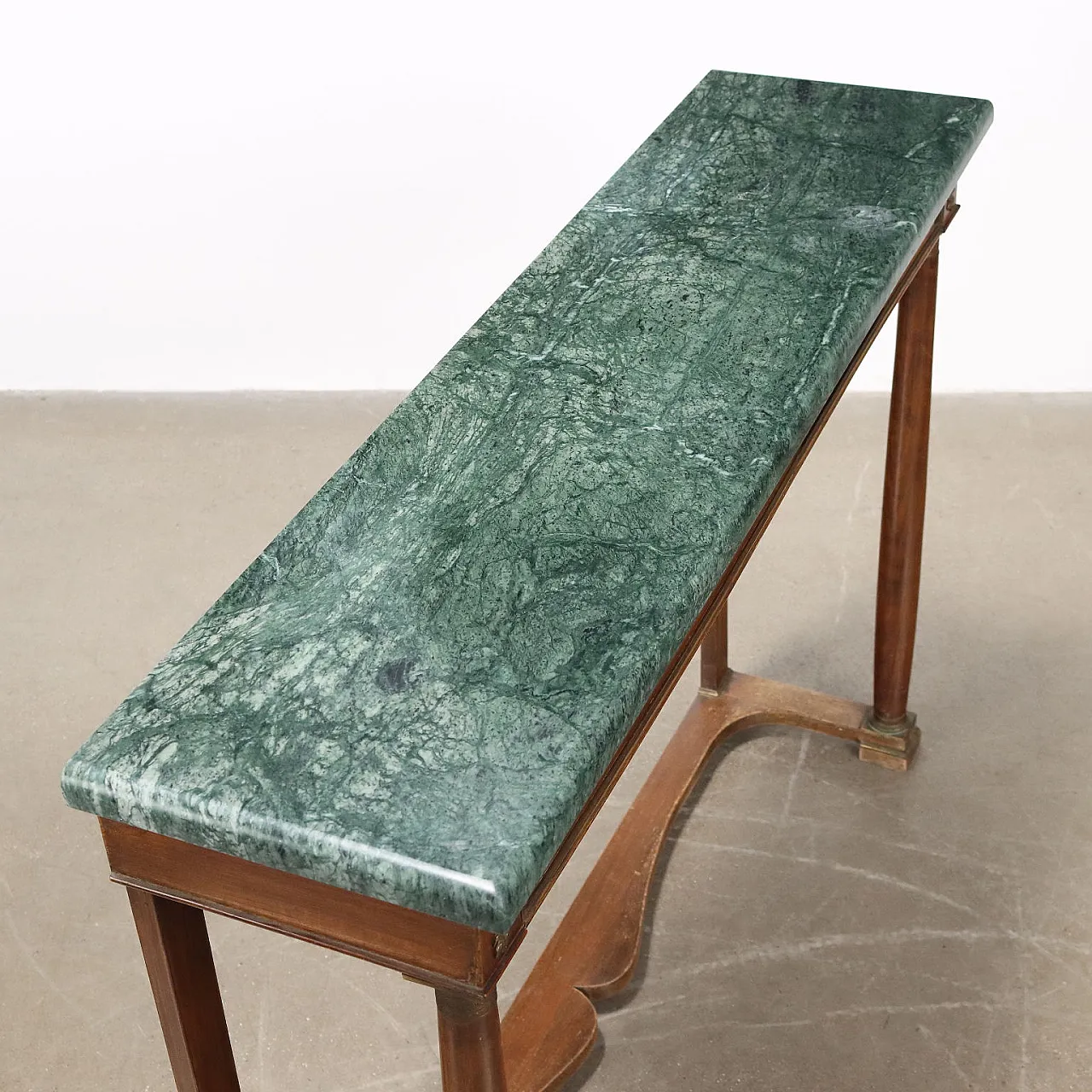 Mahogany and marble console table, 20th century 8