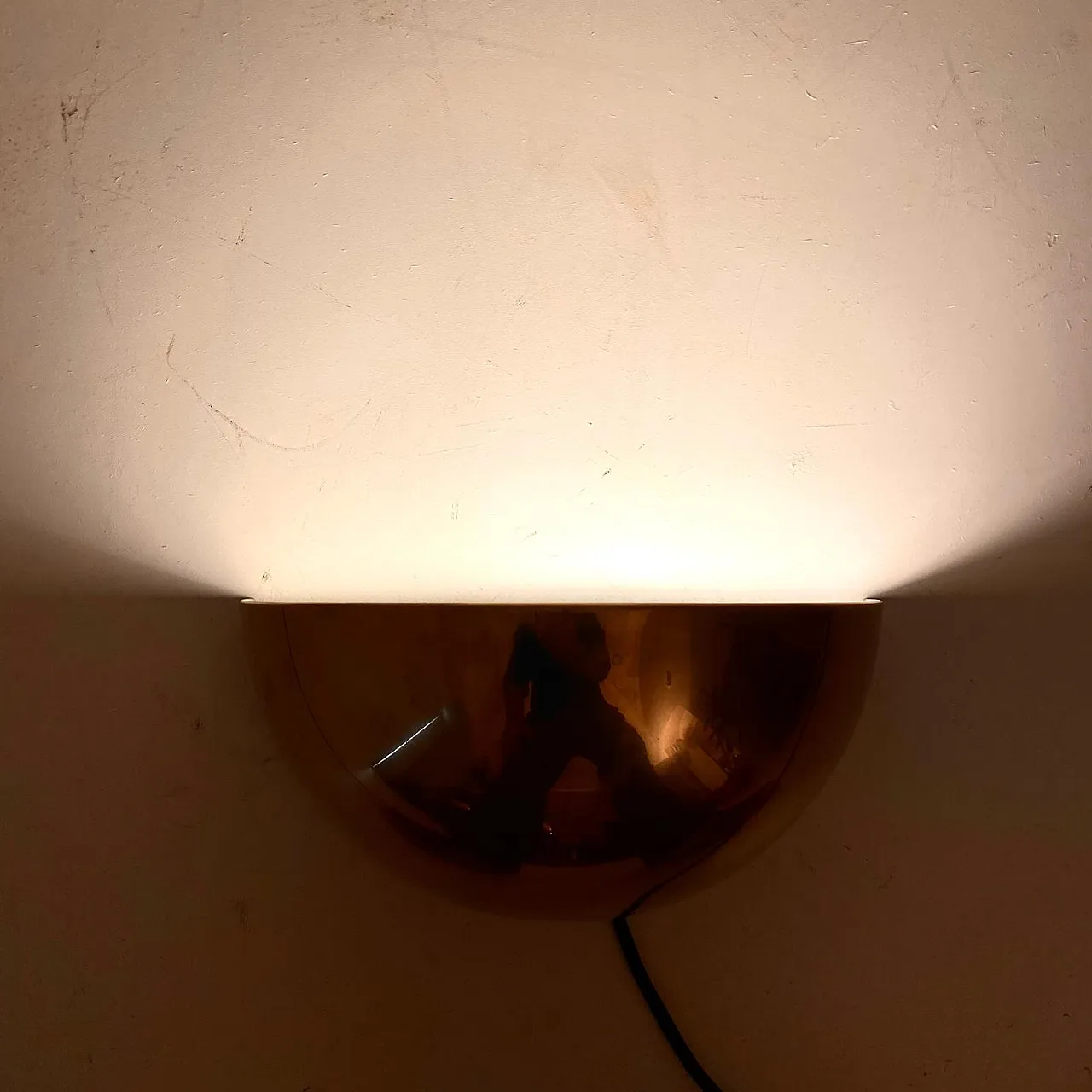 Brass wall light, Quebec model, Gjlla Giani for Troncon, 80s 16