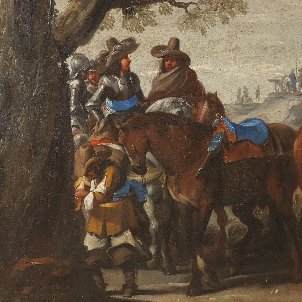 Waiting for the Battle, oil on canvas, 18th century 4