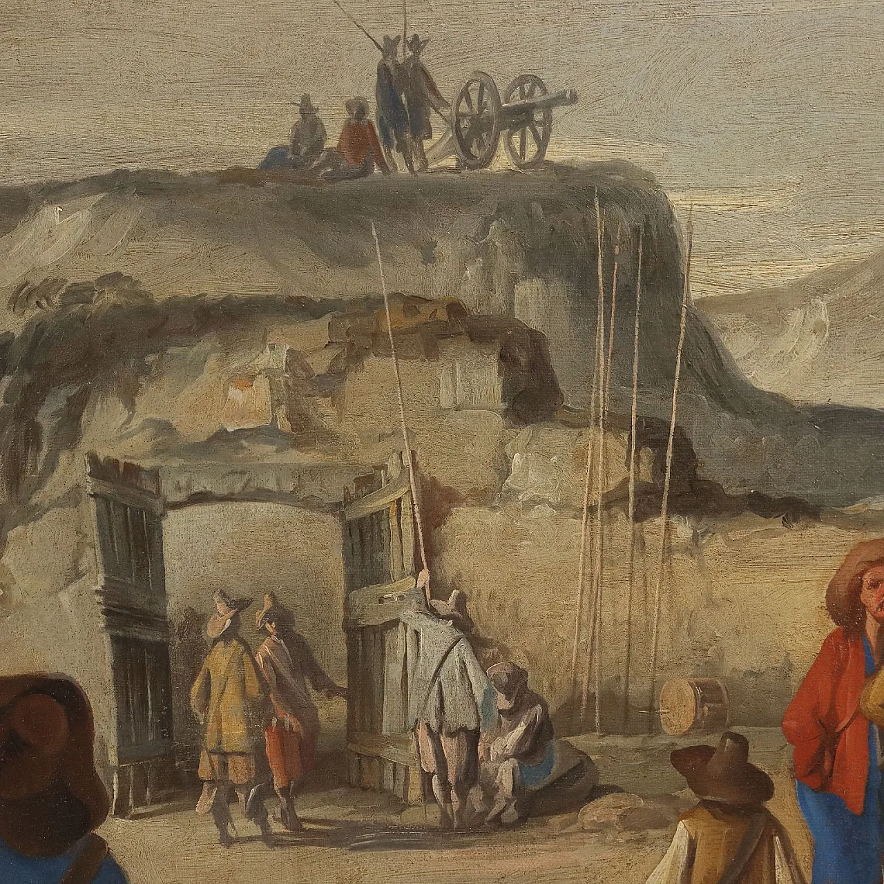 Waiting for the Battle, oil on canvas, 18th century 8