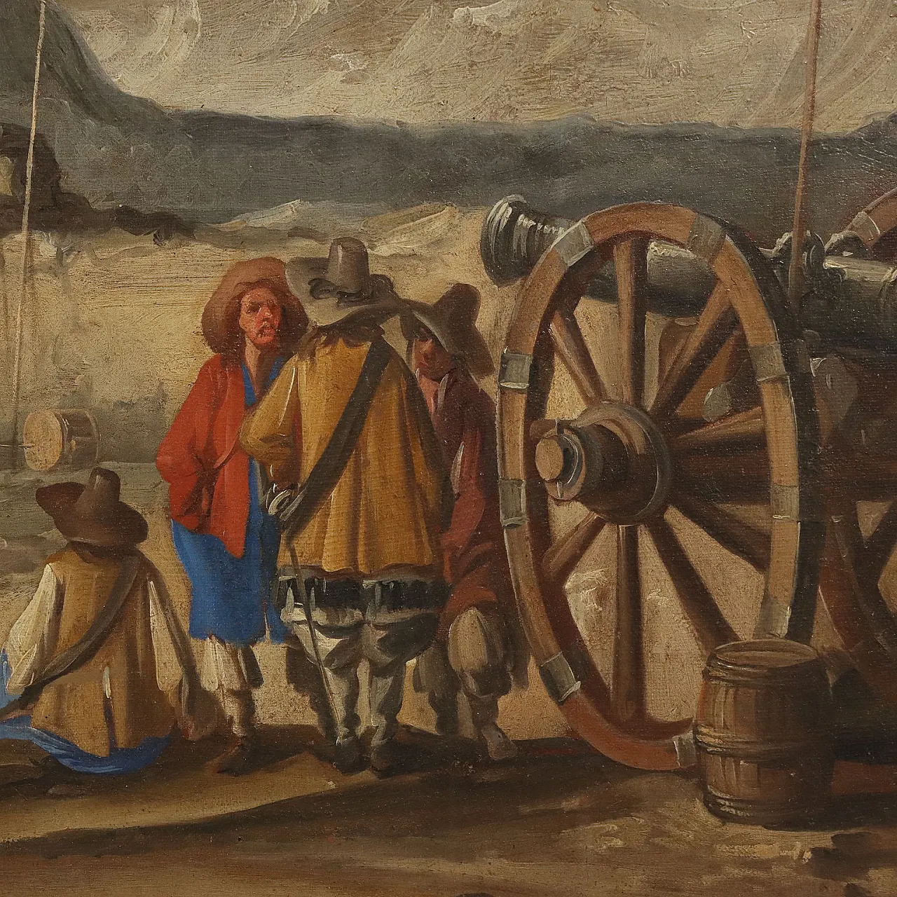 Waiting for the Battle, oil on canvas, 18th century 9