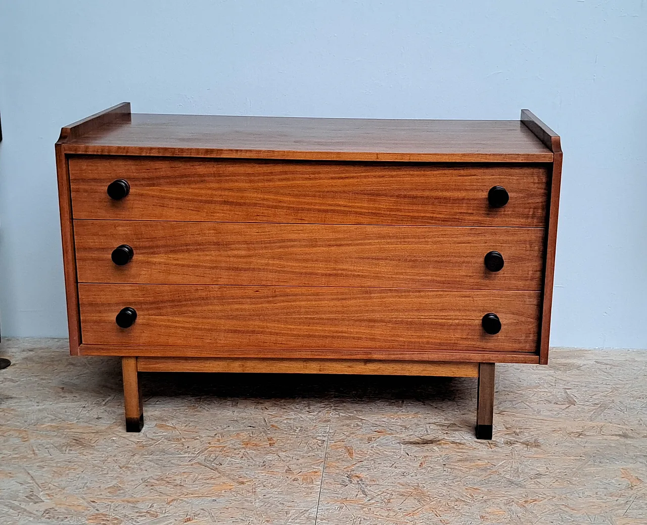 Chest of drawers in teak Scandinavian, 60s 1